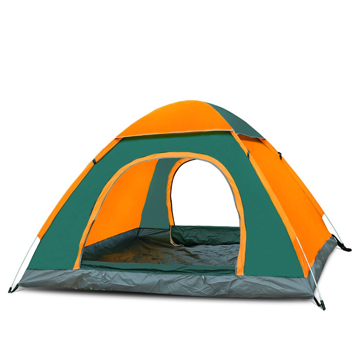 3-4 Person Camping Tent with Insect Protection & Ventilation - Lightweight Hiking Tent for Outdoor Activities Like Picnics, Fishing & Backpacking - Green Door Design for Enhanced Privacy - Perfect for Family Camping Trips and Weekend Adventures