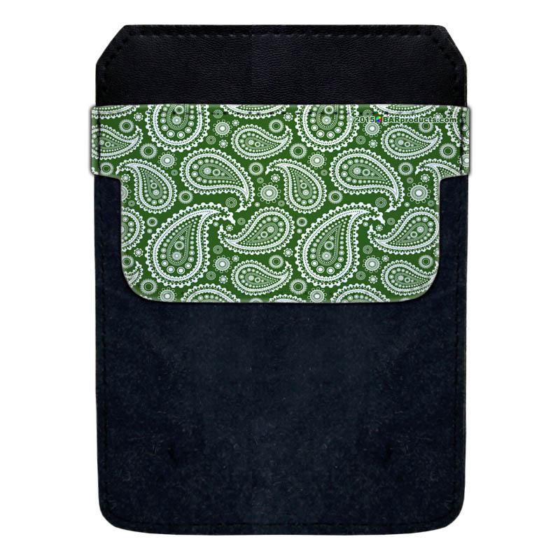 DekoPokit™ Green Paisley Bottle Opener & Back Pocket Protector - Compact Keychain Tool for Outdoor Adventures, Camping, and Parties