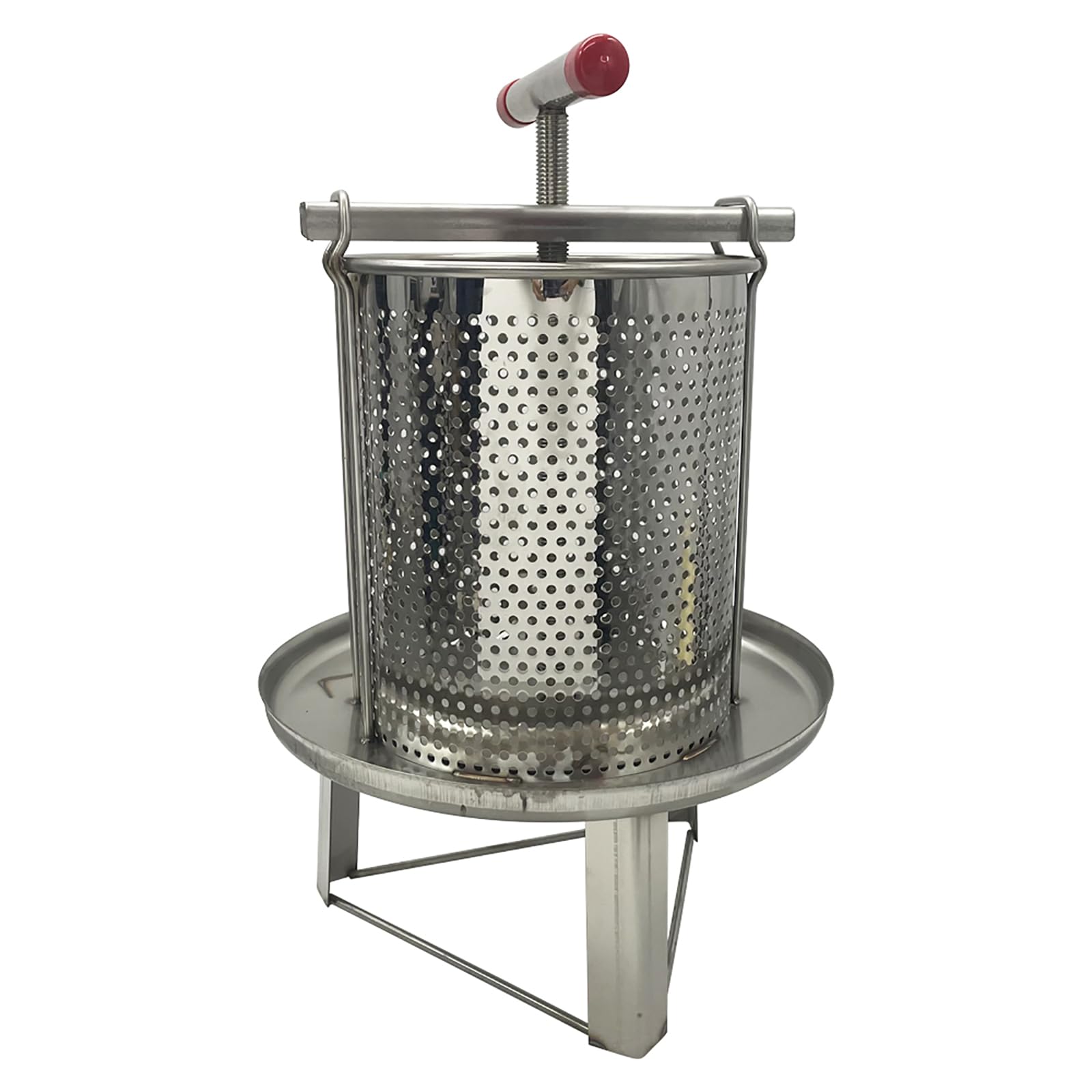 Stainless Steel Manual Honey Press Extractor - Beekeeping Equipment for Pure Raw Honey Extraction | Perfect for Home Use & Small Beekeeping Farms