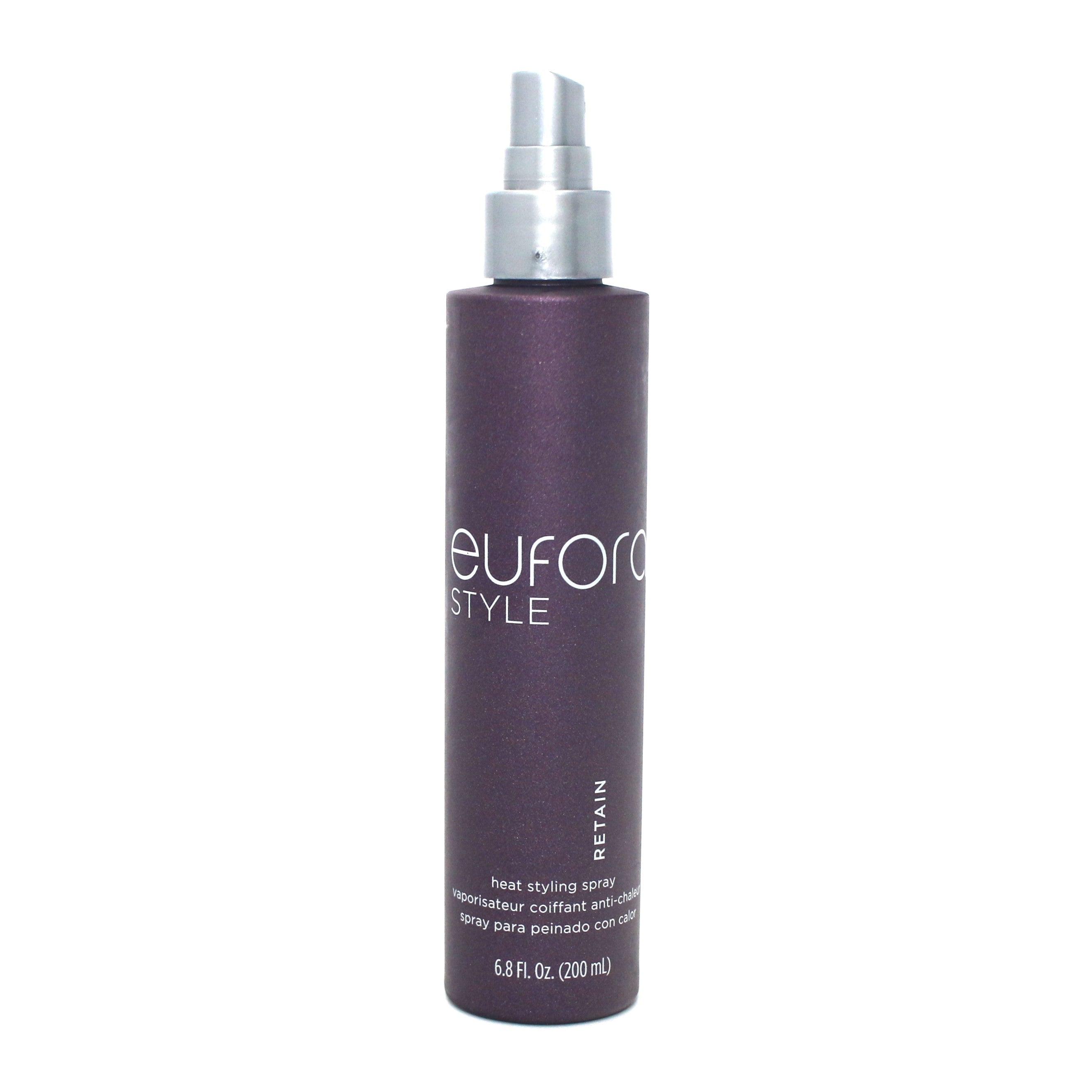 Eufora Style Retain Heat Styling Spray 6.8 oz - Thermal Protection & Shine for All Hair Types - Perfect for Blowouts, Curling & Straightening