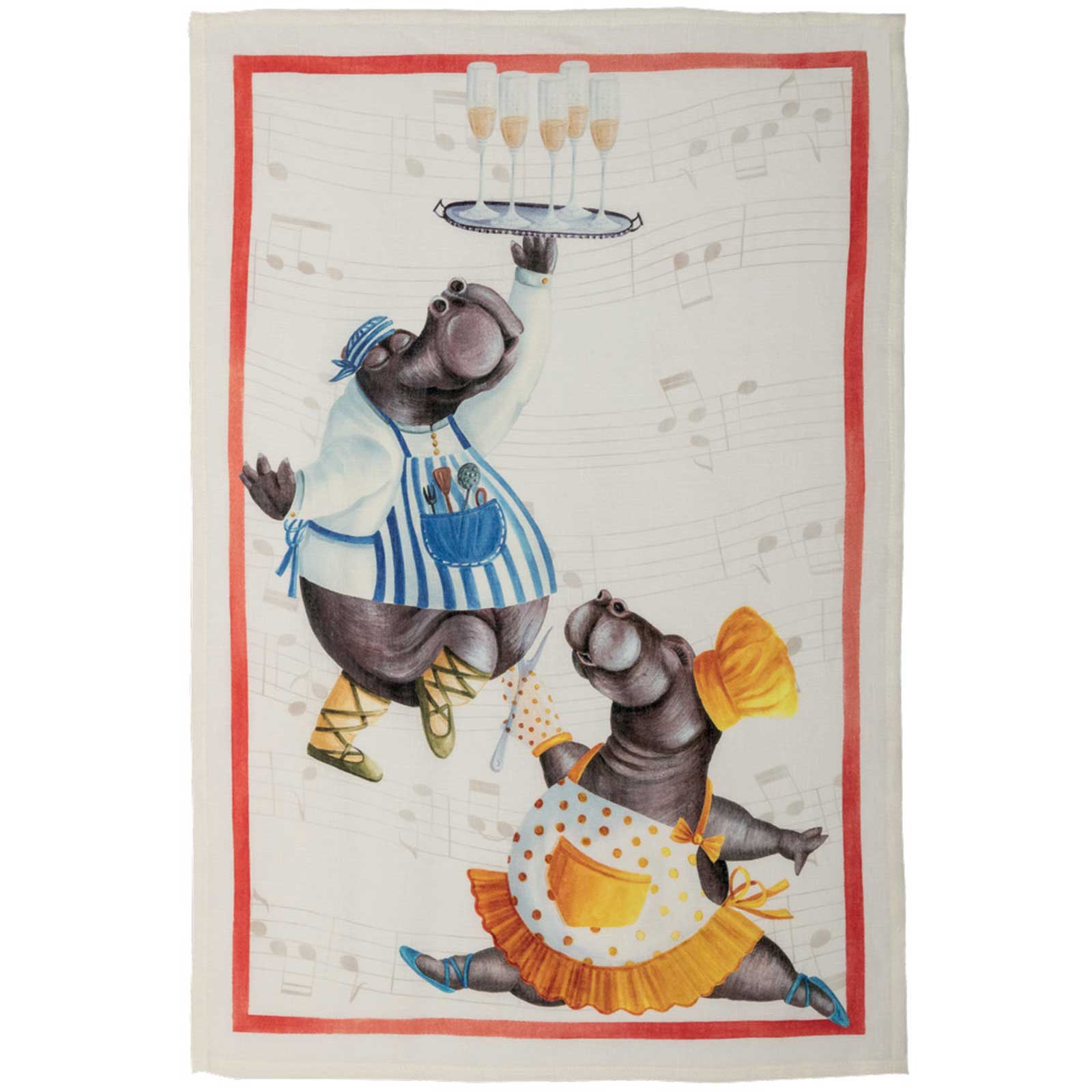 Let's Dance Tea Towel - Fun and Colorful Kitchen Towel for Drying Dishes, Cleaning, and Decor | Perfect for Home, Parties, and Gifts