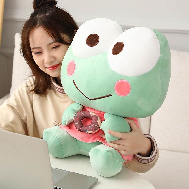 Giant Stuffed Frog Plush Toy - Extra Large Soft Cuddly Animal Pillow for Kids & Adults | Perfect for Nursery Decor, Gift Giving, and Comfort