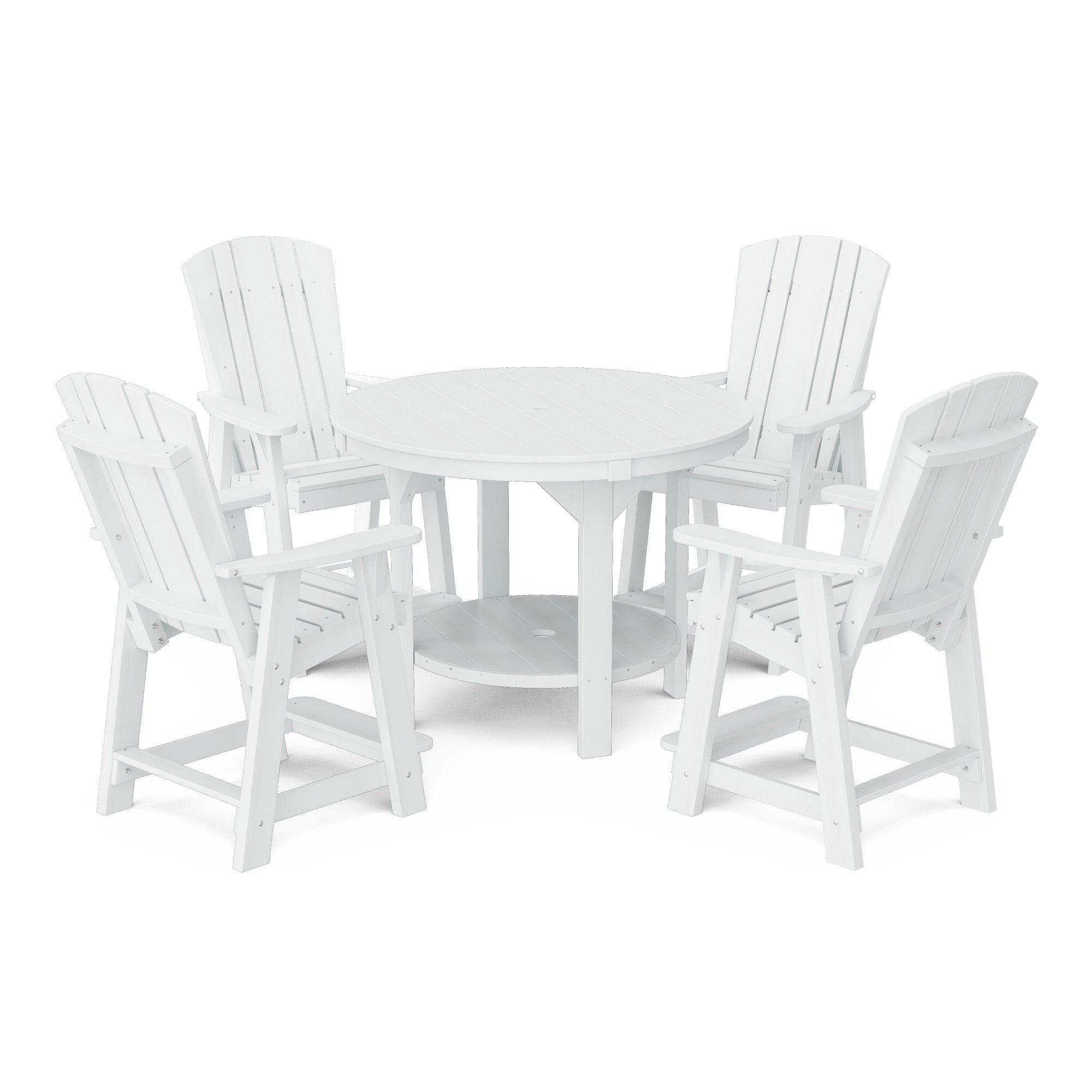 Heritage 5-Piece 48-Inch Pub Counter Height Dining Set - Perfect for Kitchen Islands, Breakfast Bars & Small Space Entertaining