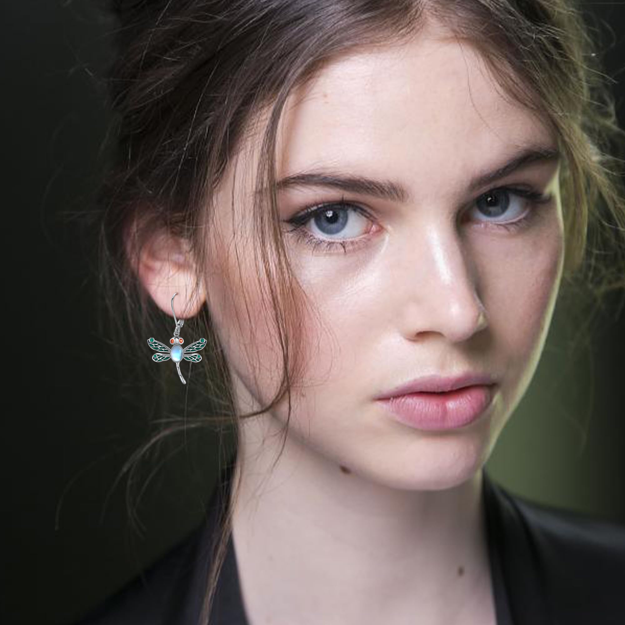 925 Sterling Silver Dragonfly Dangle Earrings for Women | Elegant Dragonfly Jewelry Gift Set for Birthday, Christmas & Special Occasions | Perfect for Casual Wear, Parties & Everyday Fashion