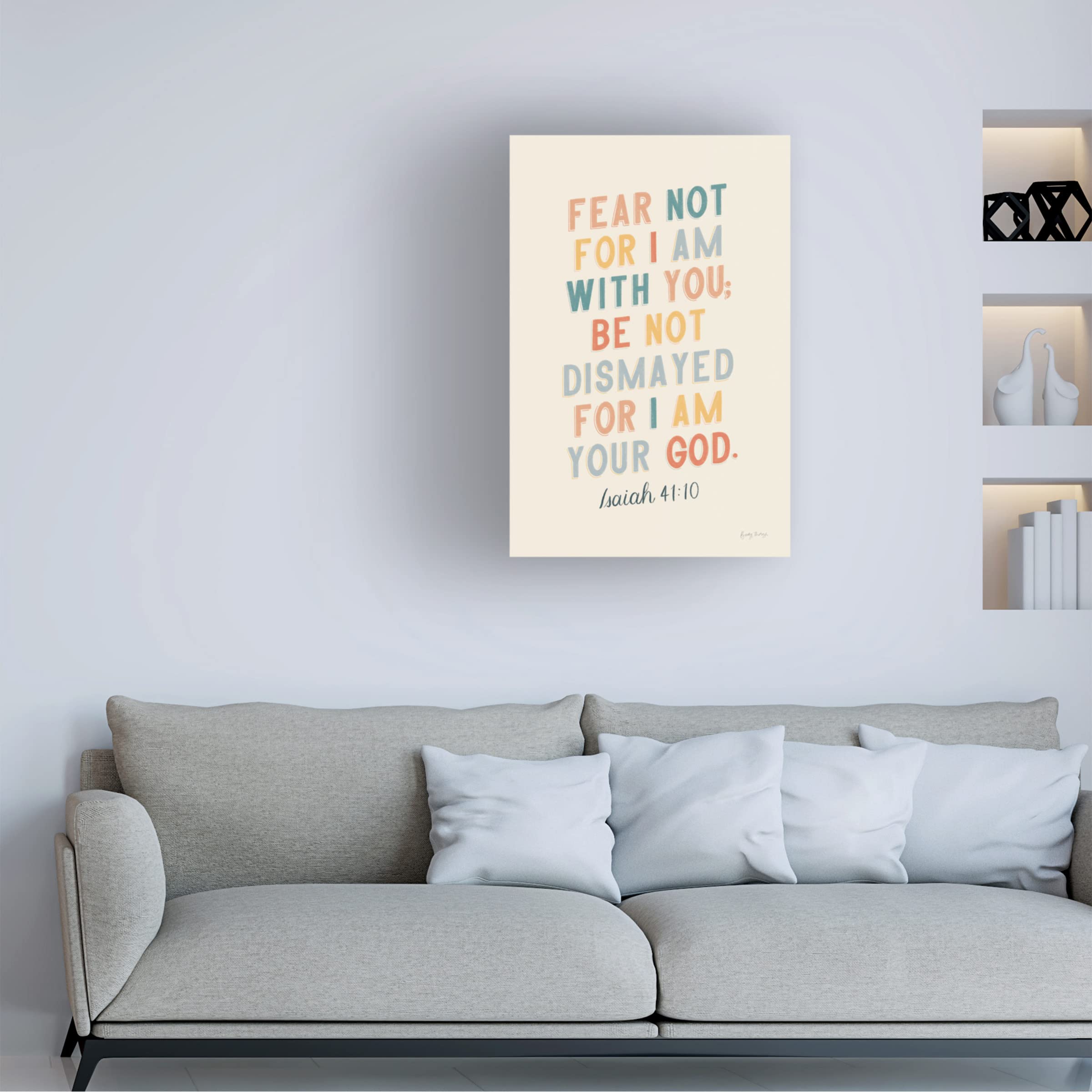 Becky Thorns 'Bible Saying I' Religious Canvas Wall Art Print - 16x24 Inches - Inspirational Scripture Home Decor for Living Room, Bedroom & Office