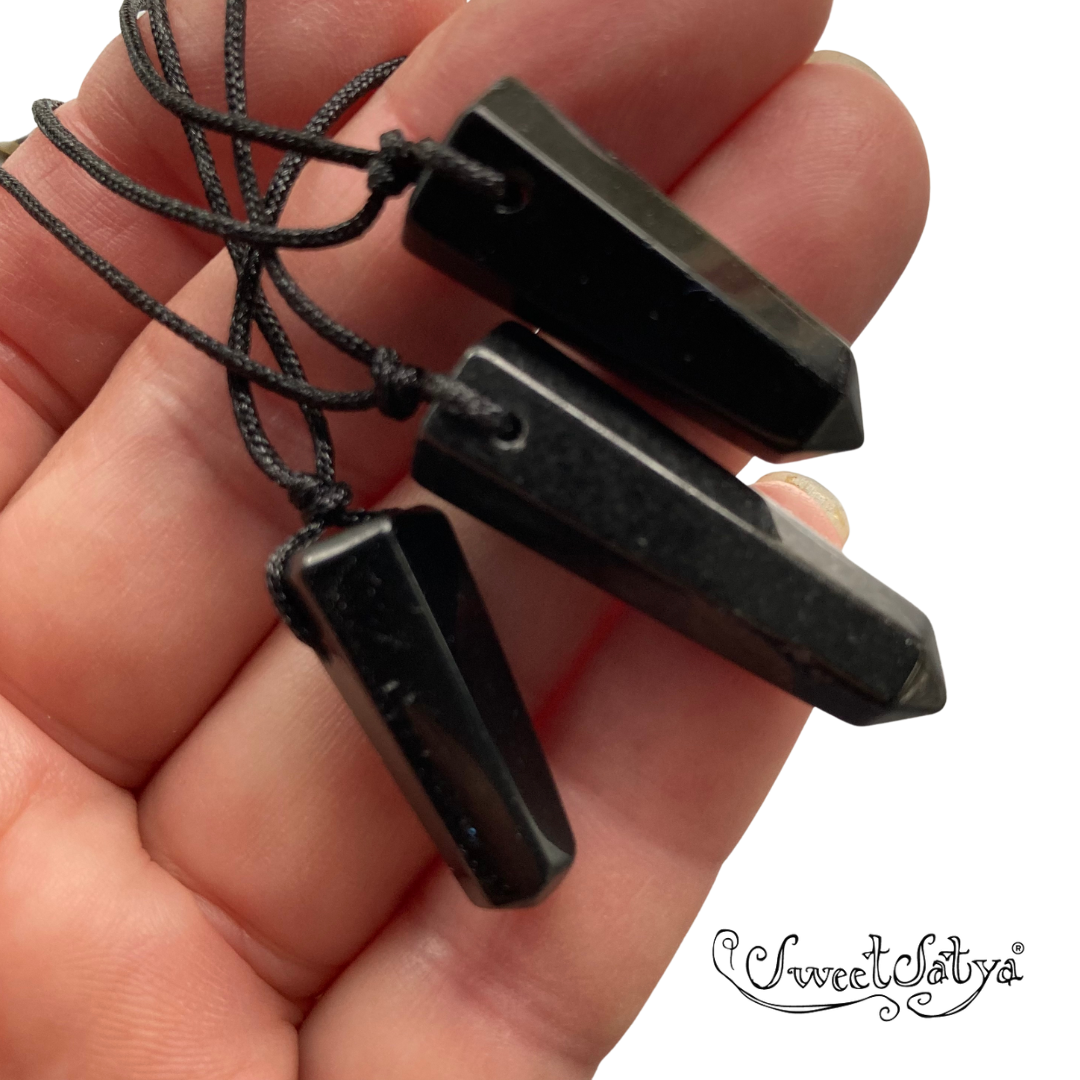 Obsidian Choker Necklace - Elegant Black Crystal Jewelry for Women | Perfect for Gifts, Meditation & Spiritual Healing | Satya Crystal Jewelry Store