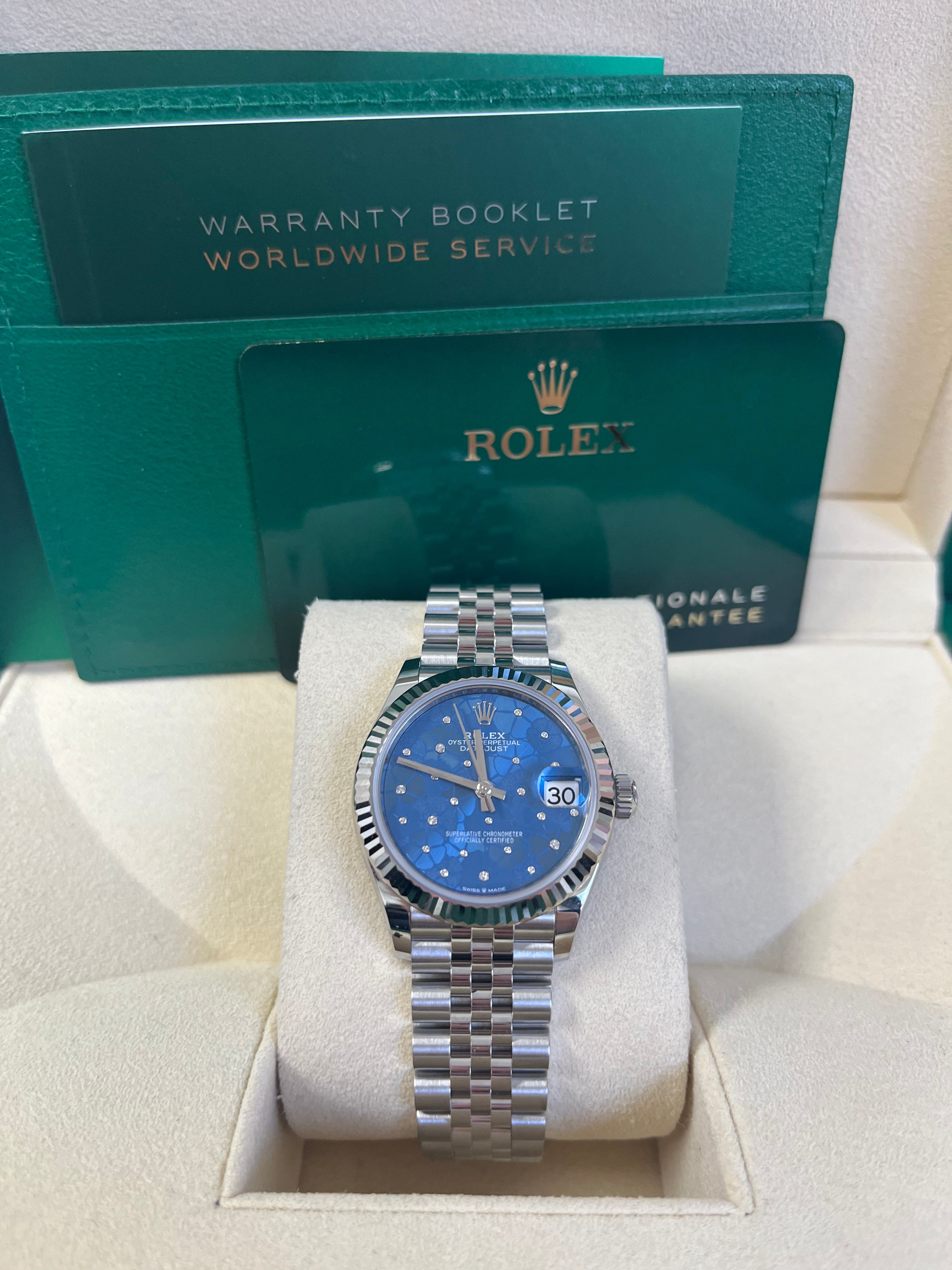 Rolex Datejust 31mm Watch - 2022 New Model Oystersteel & White Gold Jubilee Bracelet (Ref.278274) | Luxury Women's Watch for Business, Party & Special Occasions