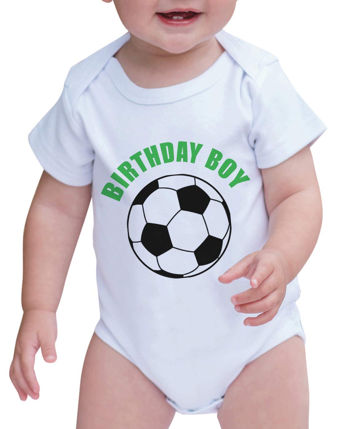 7 Ate 9 Apparel Boys' Birthday Soccer Romper - Cute Baby Boy Outfit for Soccer Parties, First Birthday & Sports-Themed Celebrations