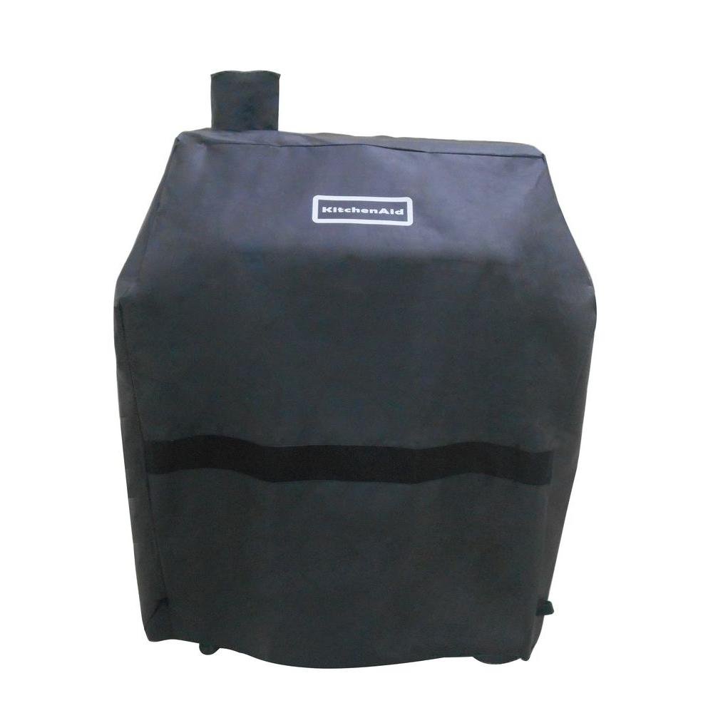 **KitchenAid 700-0021 Full-Length Cart-Style Charcoal Grill Cover – Heavy-Duty Weatherproof Protection for Outdoor BBQs & Grilling**