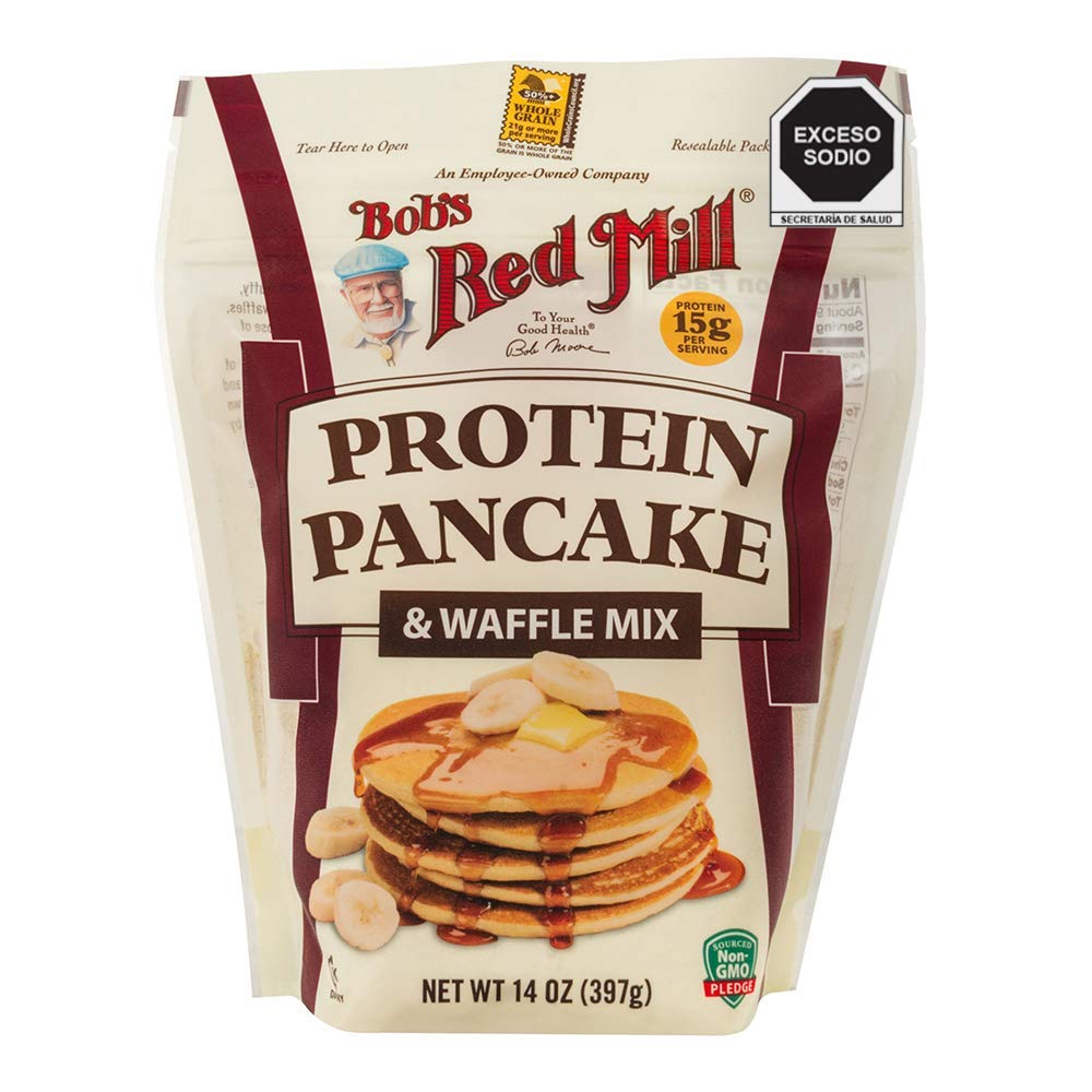 Bob's Red Mill Protein Pancake & Waffle Mix - 14oz (2 Pack) | High Protein Breakfast Mix for Pancakes, Waffles & Baking | Perfect for Bodybuilding, Keto Diet & Healthy Morning Meals