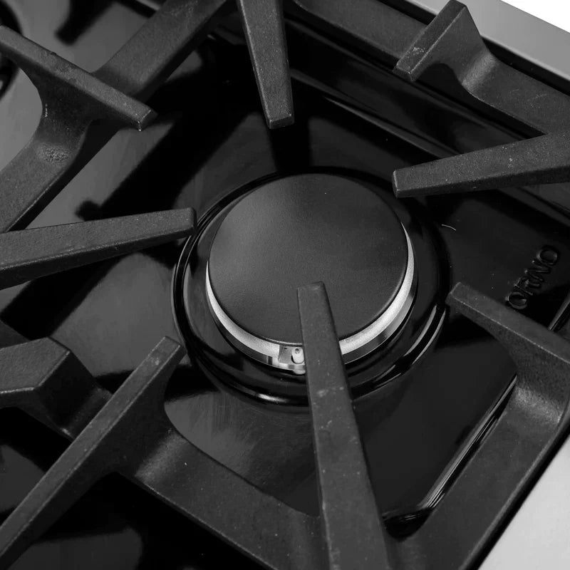 FORNO Massimo 30 Inch Freestanding French Door Gas Range - Stainless Steel FFSGS6439 30