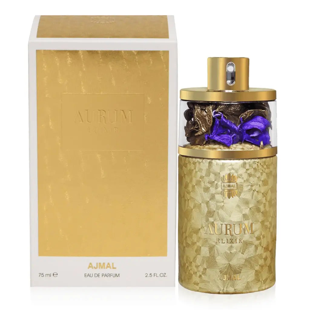 Aurum Elixir Eau de Parfum 75ml - Premium Luxury Perfume for Women, Long-Lasting Floral Scent, Perfect for Date Night & Special Occasions