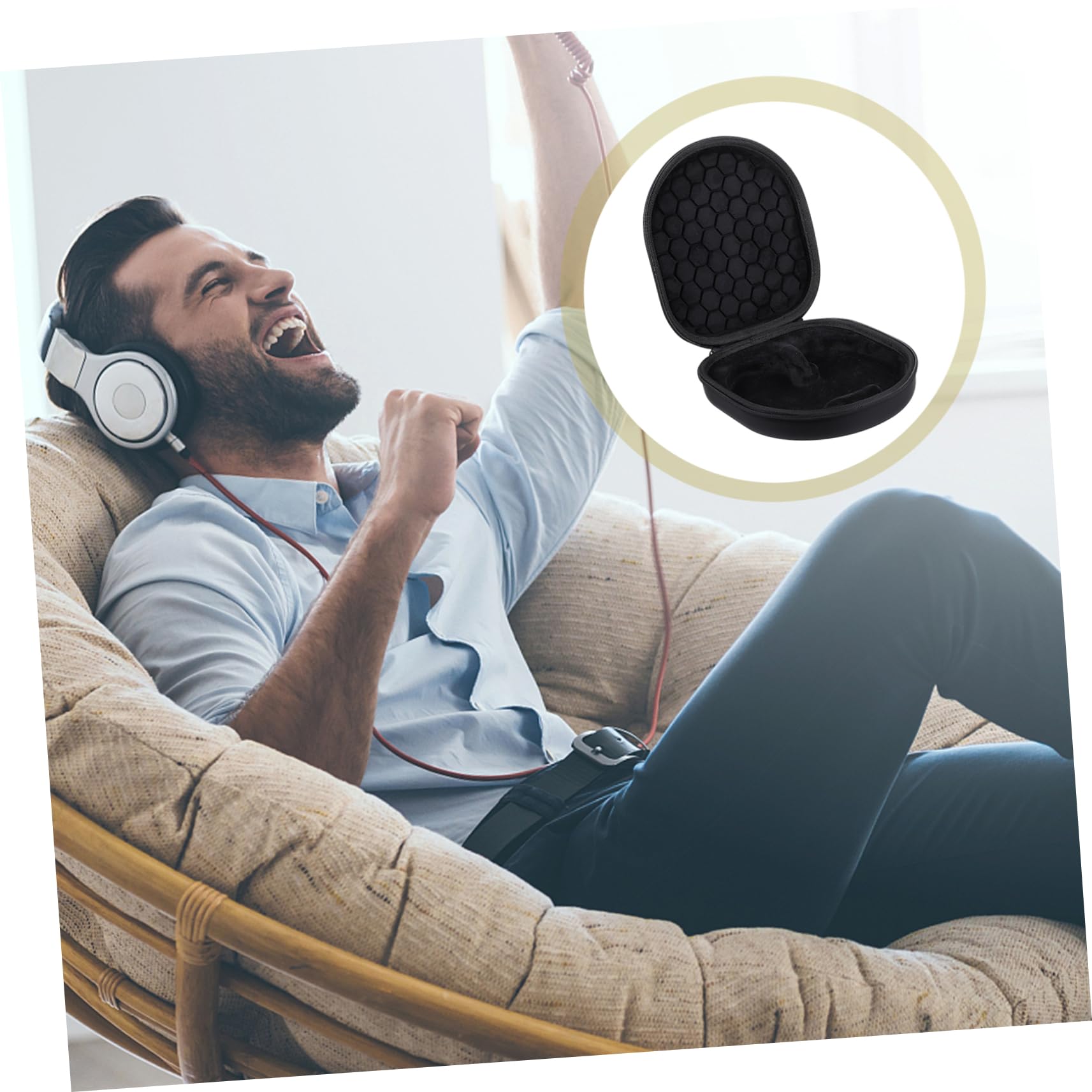 Artibetter 5-Pack Durable Headphone Case - Waterproof Earphone Storage Bag with Zipper, Travel Organizer for AirPods, Earbuds & Headphones - Perfect for Travel, Gym & Daily Use