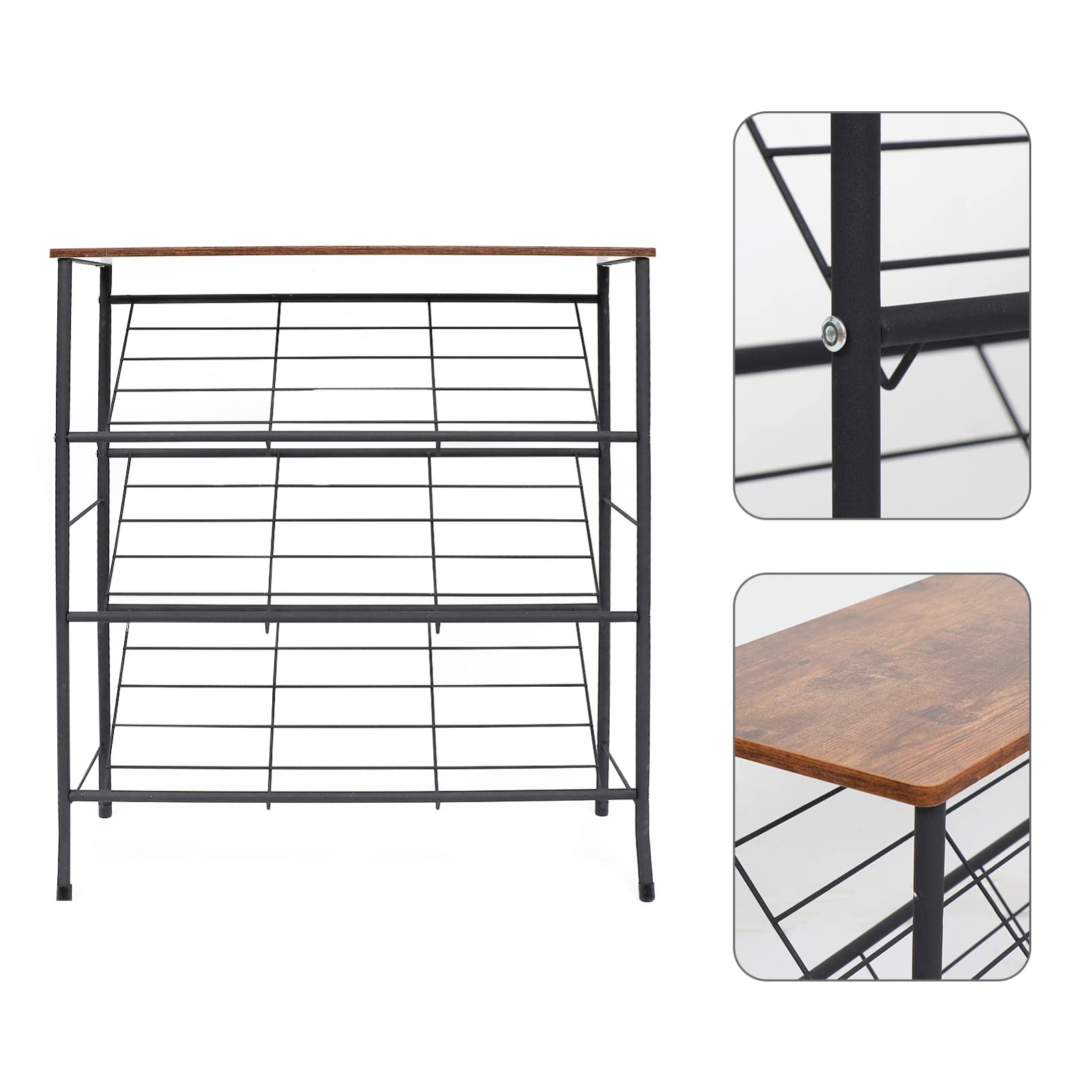 FOMIYES 1-Piece Shoe Rack - Entryway Shoe Storage Organizer with Simple Style, Shoe Shelf & Display Rack for Home Organization - Perfect for Small Spaces, Closet, Bedroom & Entryway Storage