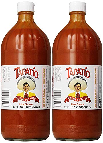 Tapatio Hot Sauce - 32 Fl Oz (Pack of 2) | Authentic Mexican Salsa Picante | Perfect for Tacos, Nachos, Wings & Mexican Cuisine