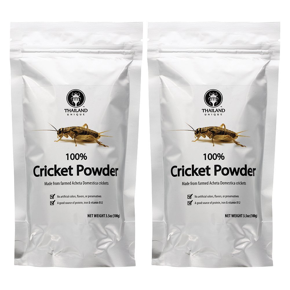 Organic Cricket Powder 2-Pack | 100% Pure Cricket Protein (0.44 lb) | 70g Protein Per Cup | Sustainable Superfood for Baking, Smoothies & Energy Bars | by Thailand Unique