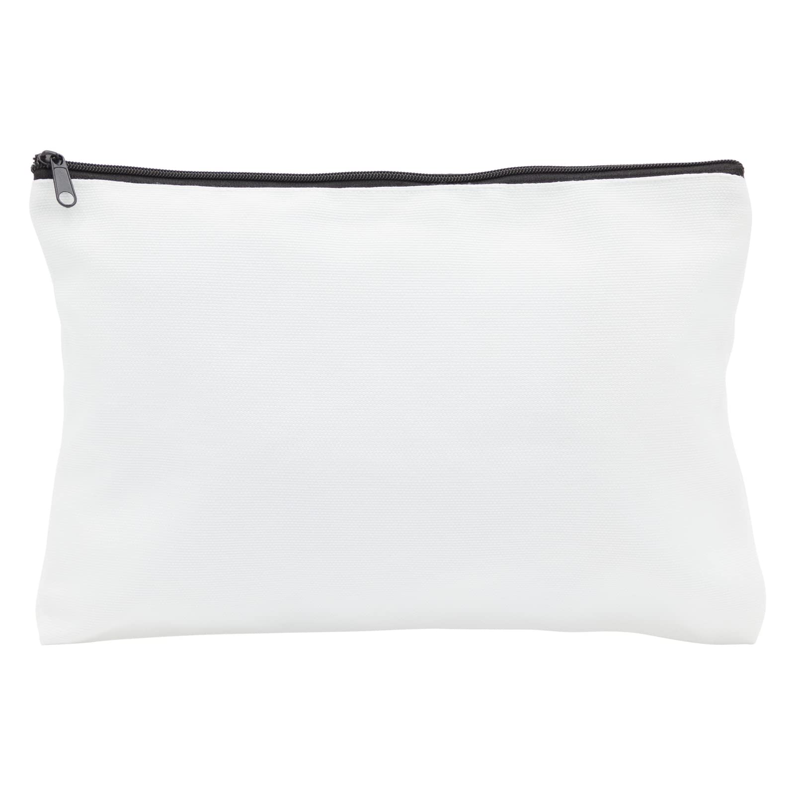15-Pack Blank Canvas Cosmetic Bags for DIY Customization - Zipper Pouch Set for Makeup, Travel & Arts & Crafts Supplies Storage