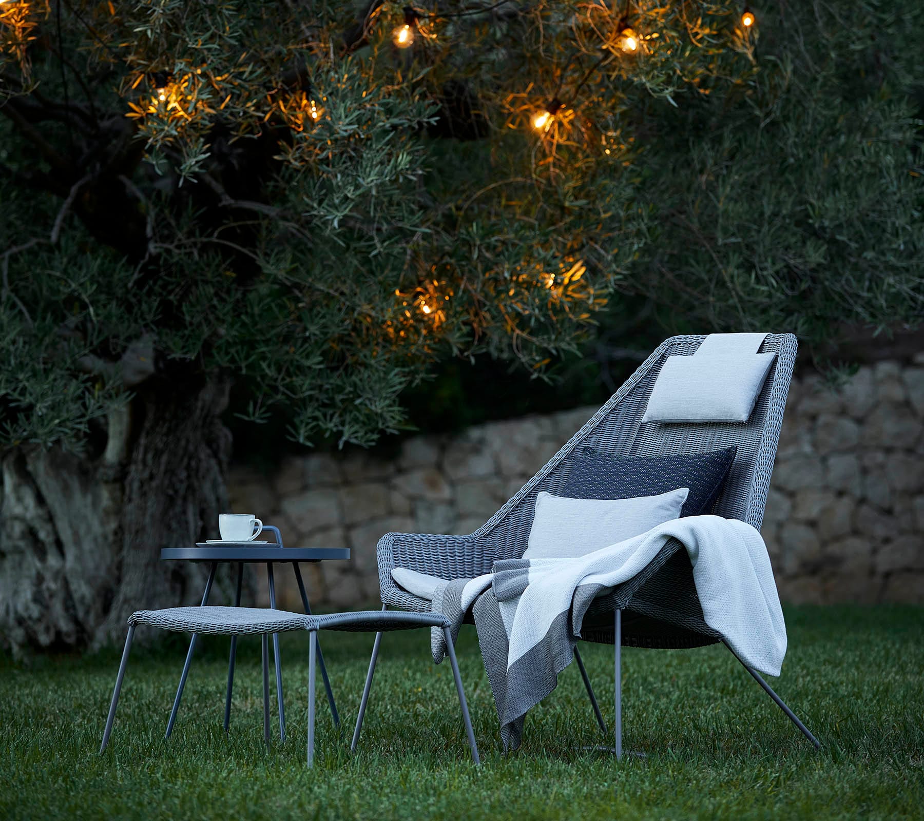 Breeze Highback Outdoor Chair - Comfortable Patio Lounge Chair for Backyard, Poolside, and Garden Relaxation