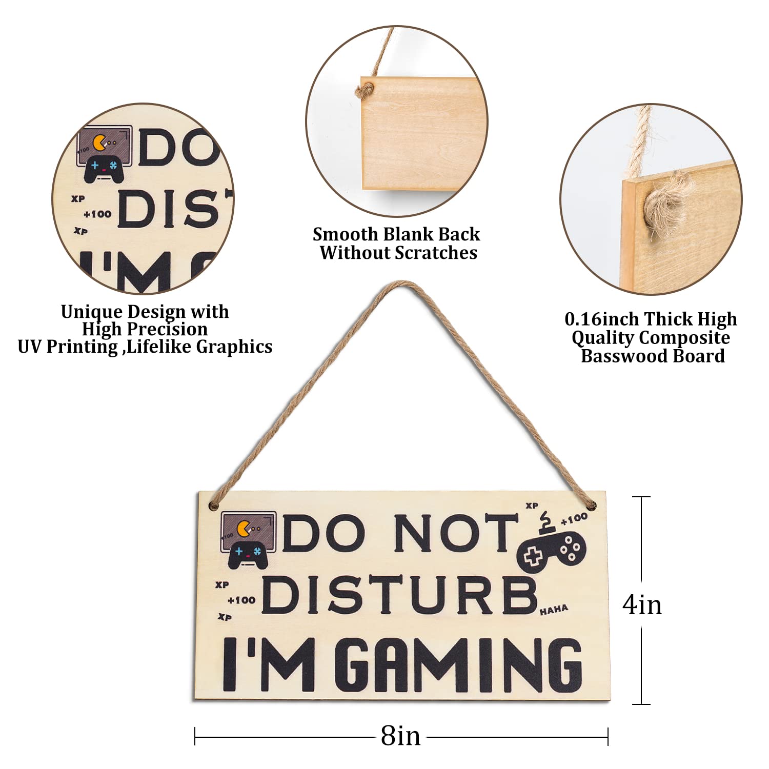 Funny Gaming Room Decor for Teen Boys & Girls - Cool Gamer Gifts for Boyfriend Birthday, Kids Under 10 - Under $15 - Perfect for Bedroom, Game Room & Teen Hangouts