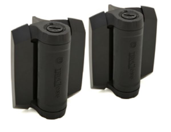 Heavy Duty TruClose Gate Hinge Pair with Alignment Leg - Durable Outdoor Gate Hardware for Fences, Barns & Garden Gates