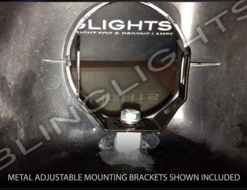 White LED Halo Fog Lamps Driving Lights for 2001-2017 Honda Goldwing GL1800 - High Visibility Fog & Night Driving Lights for Motorcycle Safety