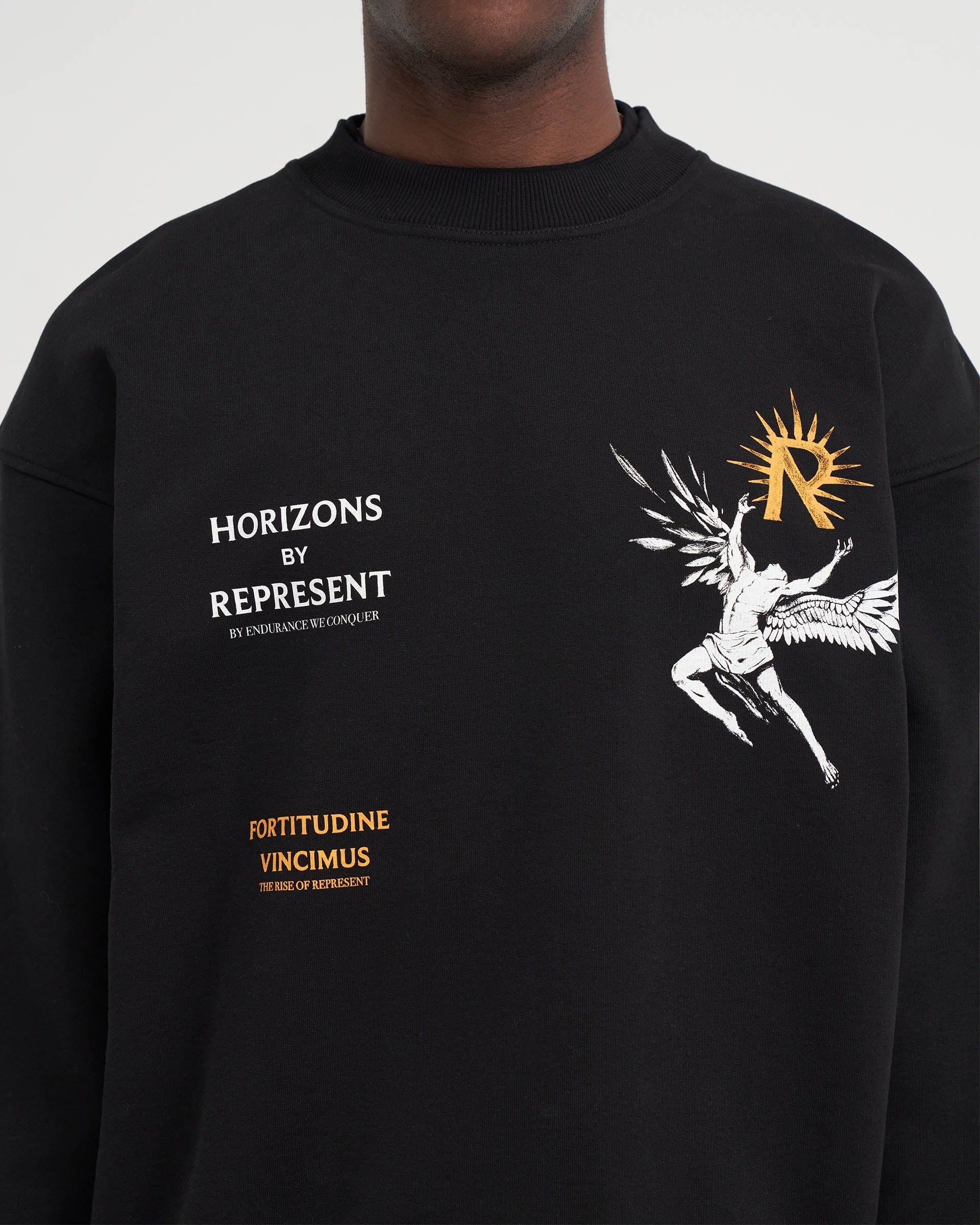 Icarus Sweater - Premium Jet Black Knit Pullover for Men & Women | Cozy Winter Fashion, Casual Outfit & Layering Essential