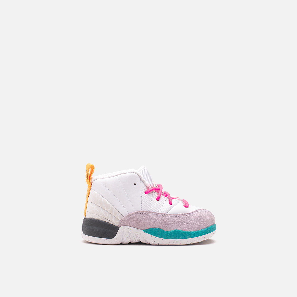 Air Jordan 12 Retro (TD) White/Vapor Green - Kids Basketball Shoes for Boys & Girls - Perfect for Court Play and Casual Streetwear Style