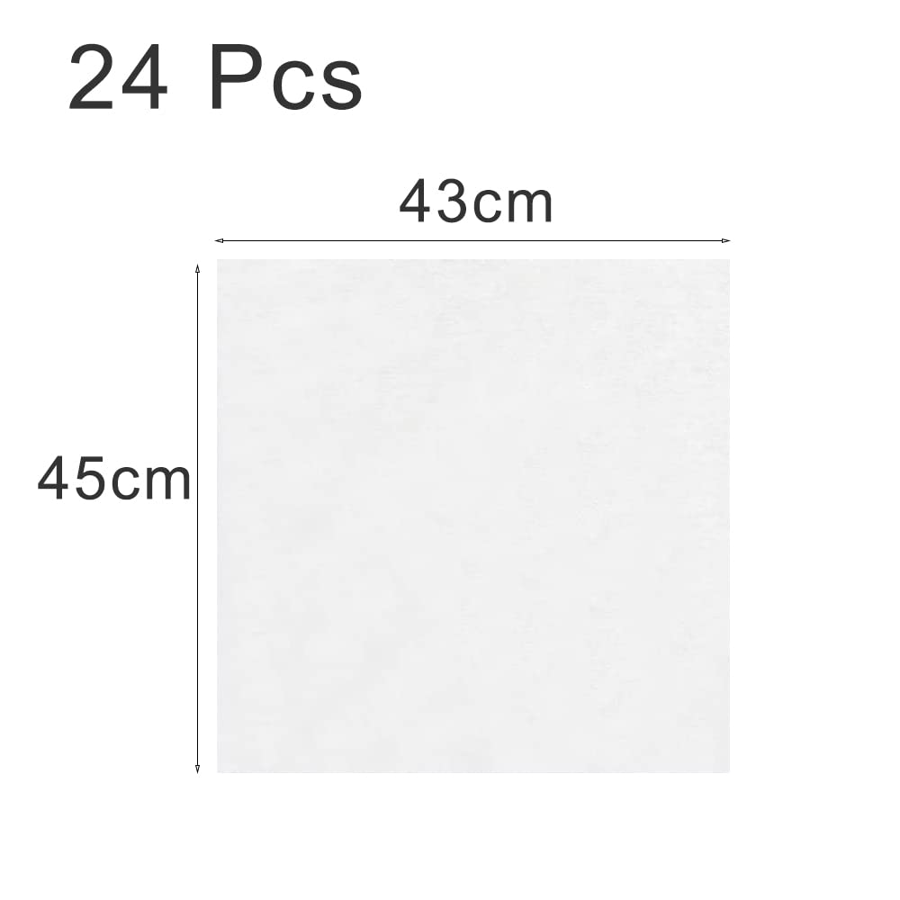 24 Pcs Cooker Hood Grease Filters - Kitchen Odor & Oil Filter for Stove Ventilation