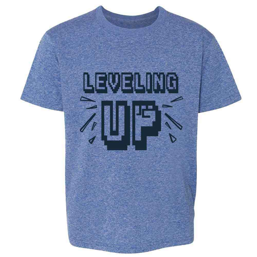 Retro Video Game T-Shirt for Kids & Youth - Level Up Gaming Graphic Tee for Boys & Girls - Perfect for Gaming Parties, School & Casual Wear