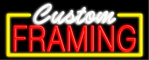 Custom Neon Sign #10224 - Handmade in USA, Framed Glass Art for Home Decor, Wedding, Bar & Cafe Lighting