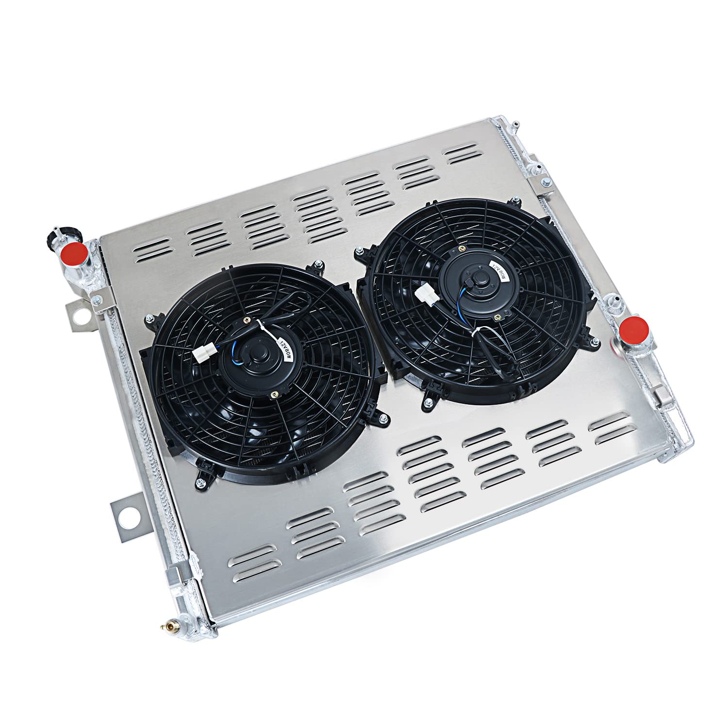 High-Performance Aluminum Radiator Cooler for 2003-2009 Toyota 4Runner & Lexus GX470 4.7L V8 - 2 Row Radiator with Shroud, Fan & Relay Kit - Perfect for Off-Roading, Towing & Extreme Heat Conditions