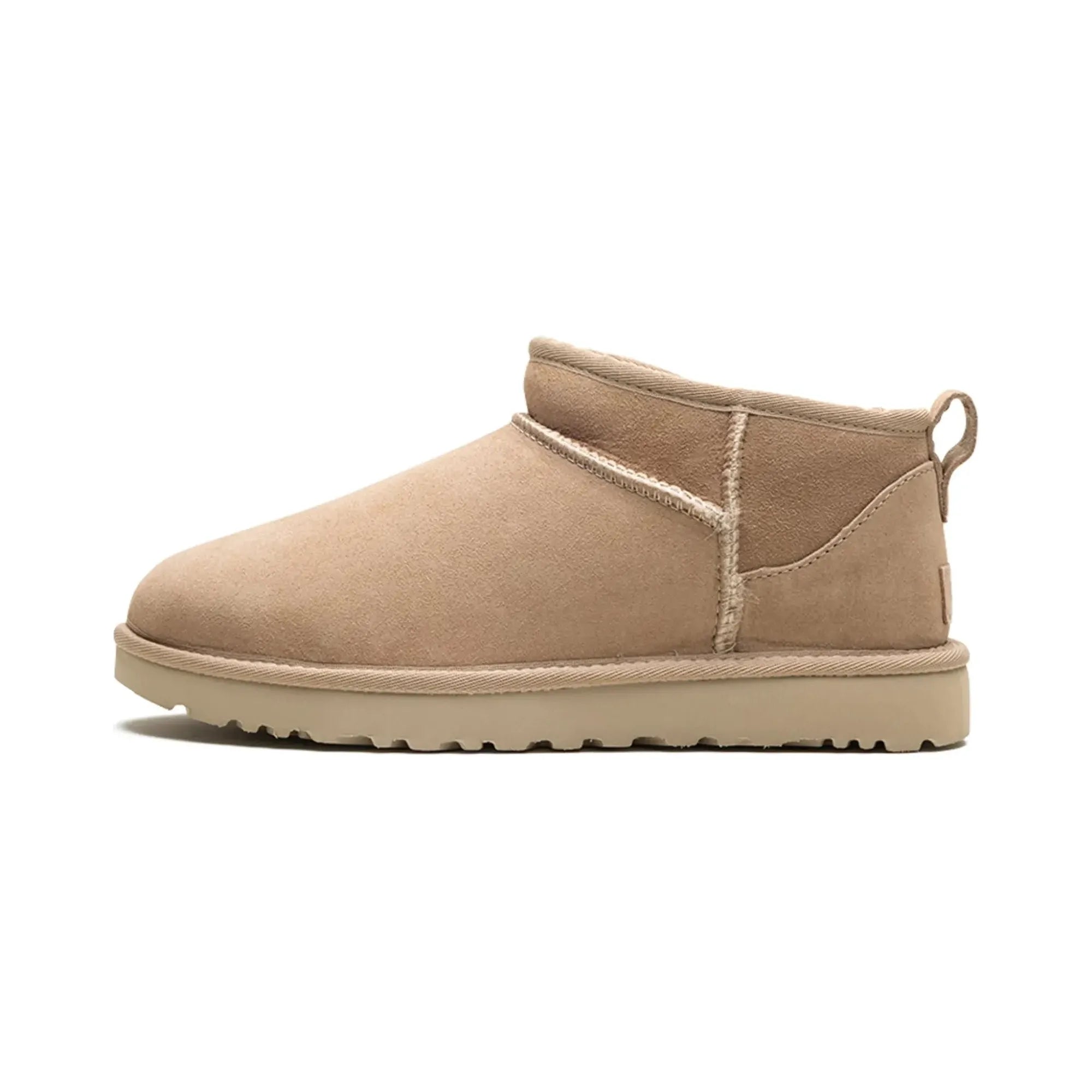 UGG Classic Ultra Mini Boot Sand - Women's Short Winter Boots with Genuine Sheepskin for Warmth & Comfort | Perfect for Snow, Casual Outfits & Cold Weather