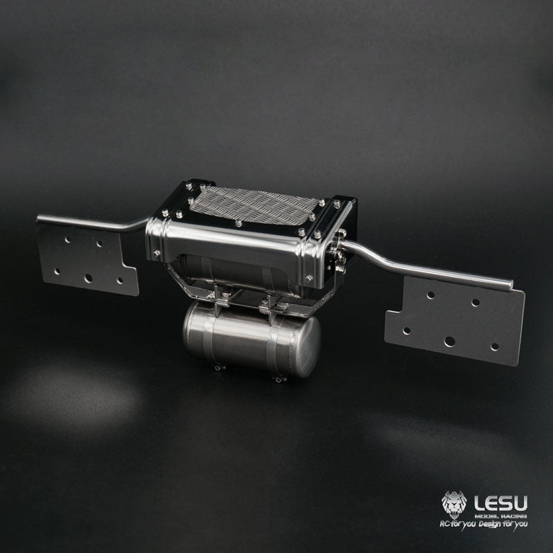 LESU Tail Beam Gas Tank Rear Light Mount 1/14 Scale for Tamiya RC Trailer Tractor Truck - Remote Control Vehicle Accessories for Crawlers & Trailers - Perfect for Off-Road Simulation & RC Truck Customization