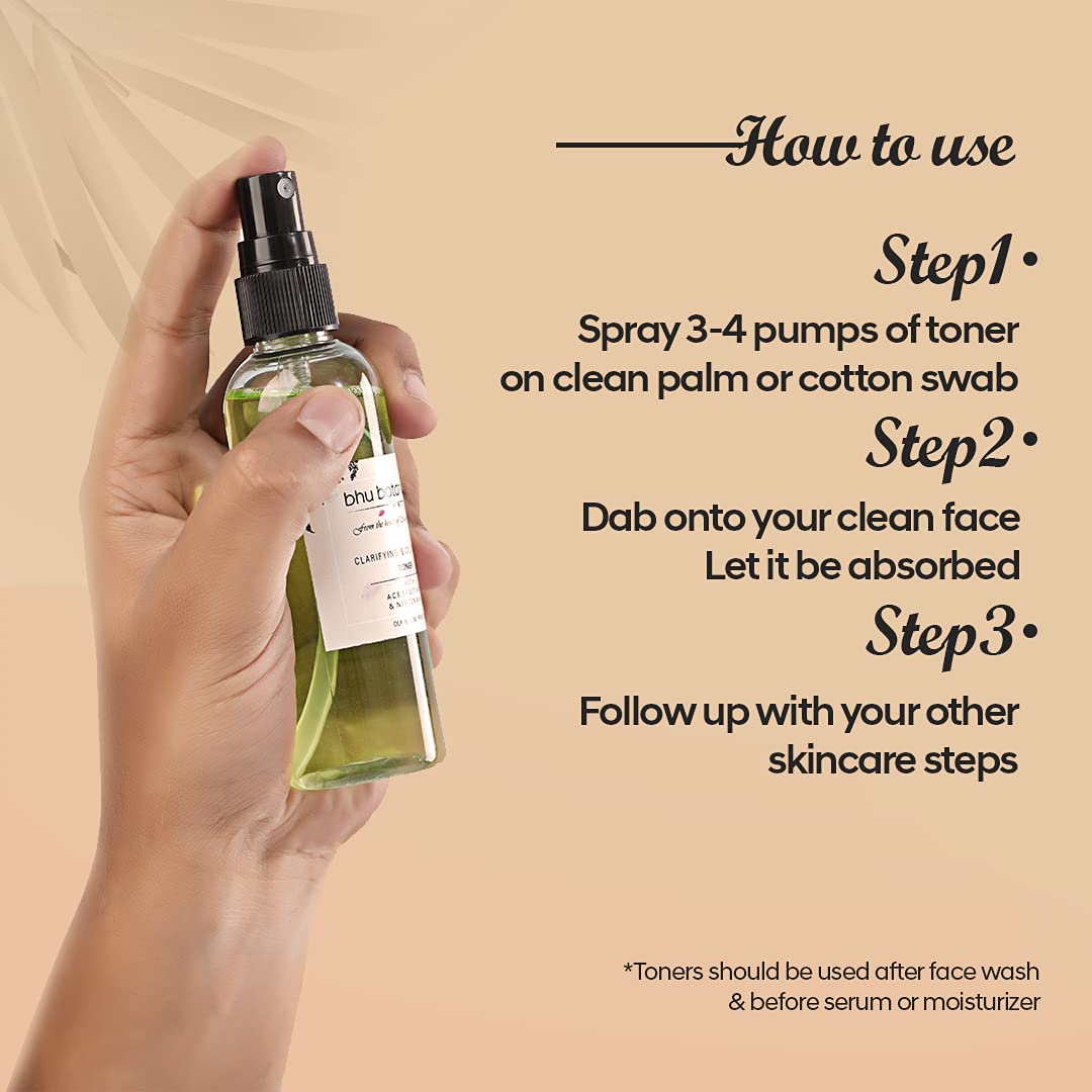 Oil Control & Clarifying Toner with ACB Fruit Mix™ & Niacinamide - 100ml for Oily & Acne-Prone Skin | Perfect for Daily Skincare Routine & Blemish Control