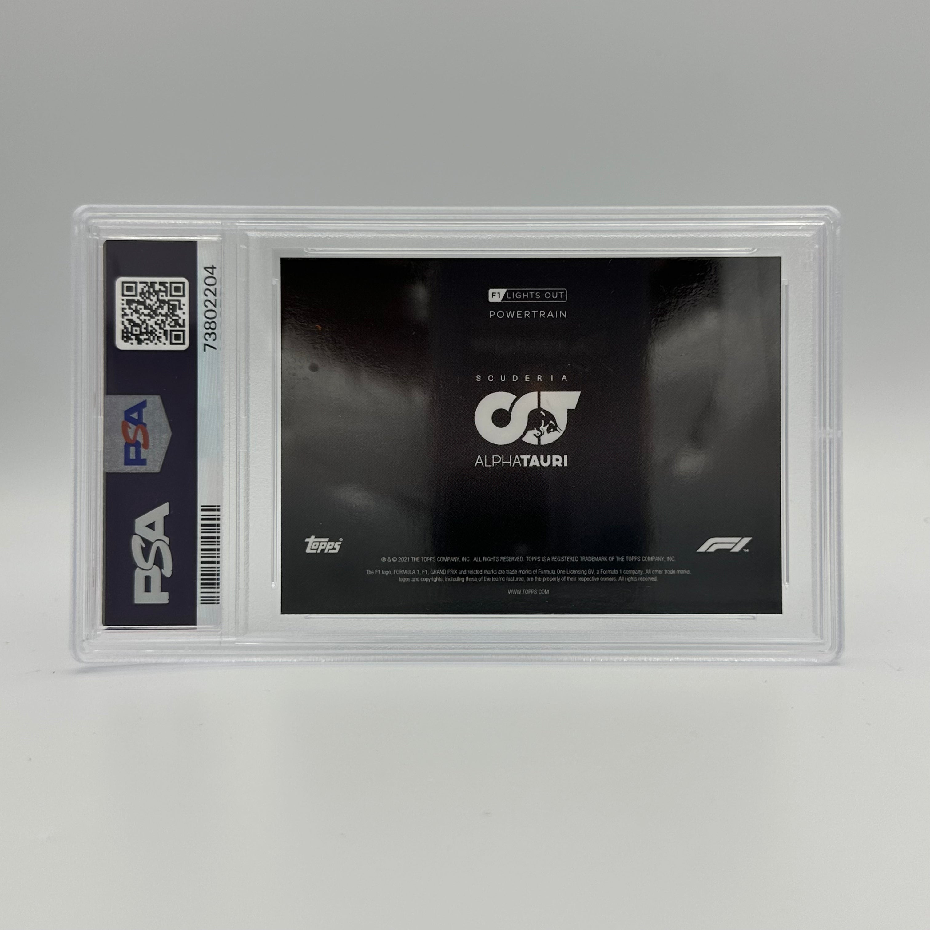 PSA 10 Graded 49/99 Scuderia AlphaTauri Powertrain Blue Racing Card - Perfect for Collectors, Sports Memorabilia & F1 Racing Fans