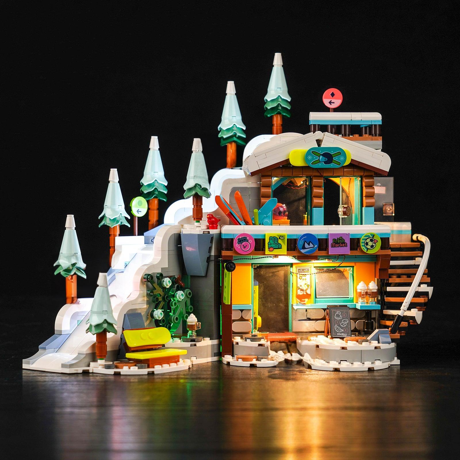LEGO Mountaintop Climbing Snow Mountain Lamp Set 41756 - LED Light Kit for LEGO Building Blocks, DIY Night Light for Kids Room Decor & Model Display
