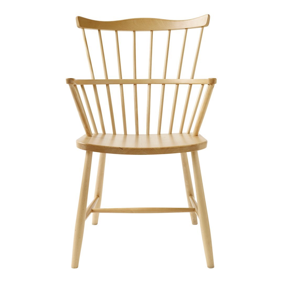 Borge Mogensen J52B Chair by FDB Mobler - Mid-Century Modern Teak Wood Dining Chair for Home & Office - Perfect for Dining Rooms, Kitchens, and Workspaces