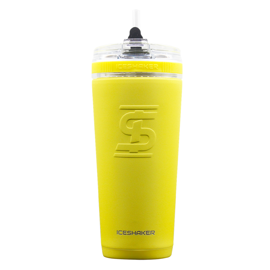 26oz Custom Flex Bottle - Leak Proof & Durable Water Bottle for Gym, Hiking & Travel - Yellow