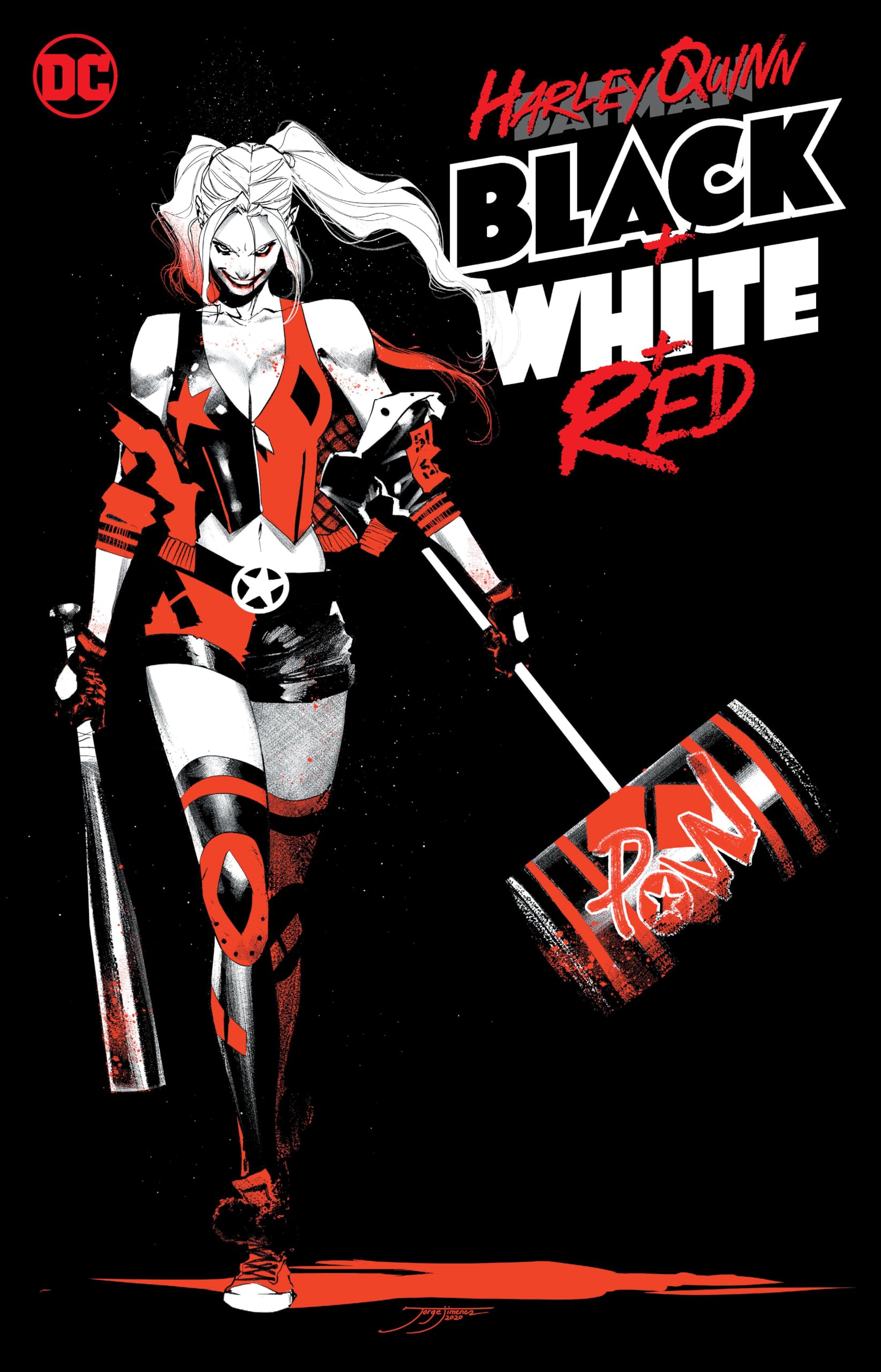 Harley Quinn Cosplay Costume - Black, White & Red Outfit for Halloween, Comic Con & Themed Parties | DC Comics Villain Dress for Women & Girls