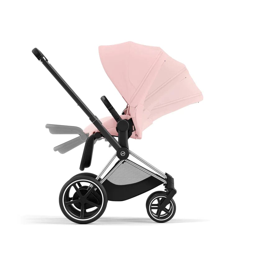 Cybex ePriam 2 Complete Stroller - Lightweight Chrome & Black Baby Stroller for Newborns to Toddlers | Perfect for City Walks, Shopping & Travel
