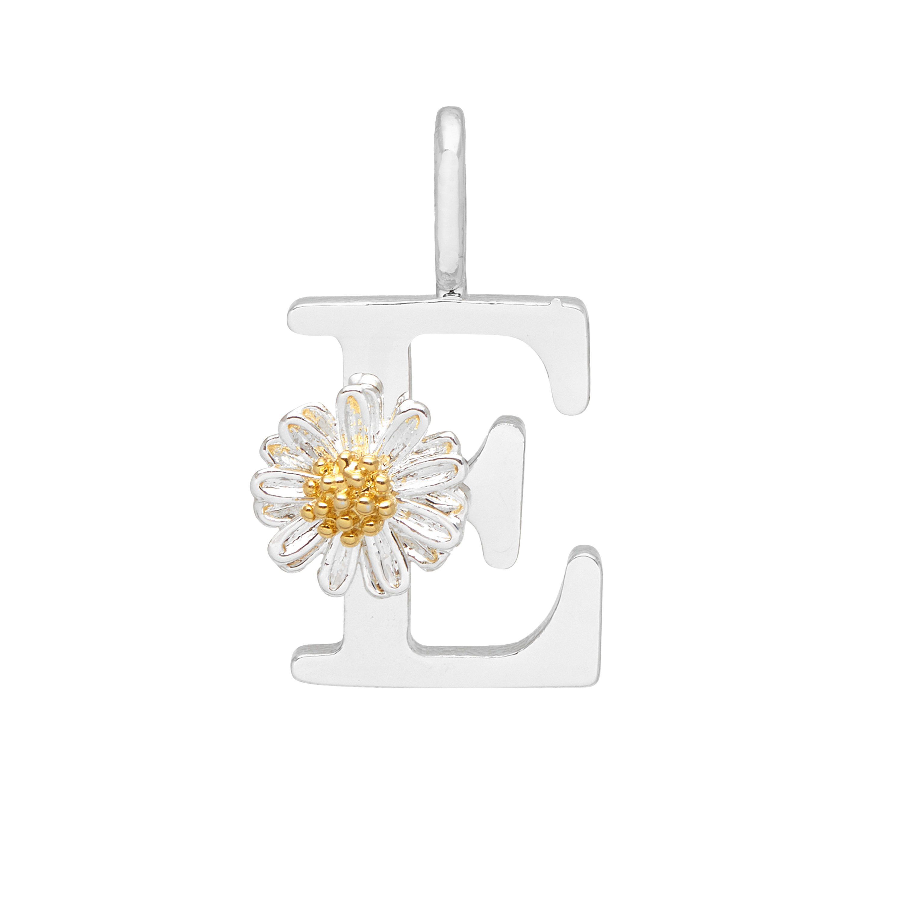 Personalized Wildflower Initial Charm Necklace - Custom Name Letter Jewelry for Women - Perfect Gift for Birthday, Anniversary & Mother's Day