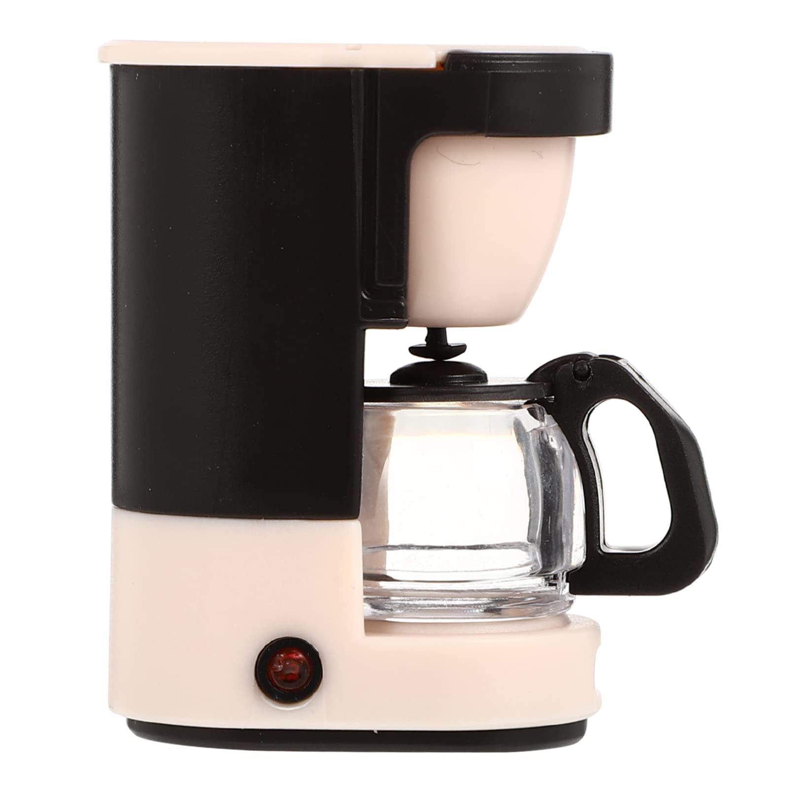 Realistic Mini Dollhouse Coffee Maker Toy - Pink Pretend Play Espresso Machine for Kids, Easter Birthday & Baby Shower Party Favors | Perfect for Role Play, Tea Parties & Gift Bags