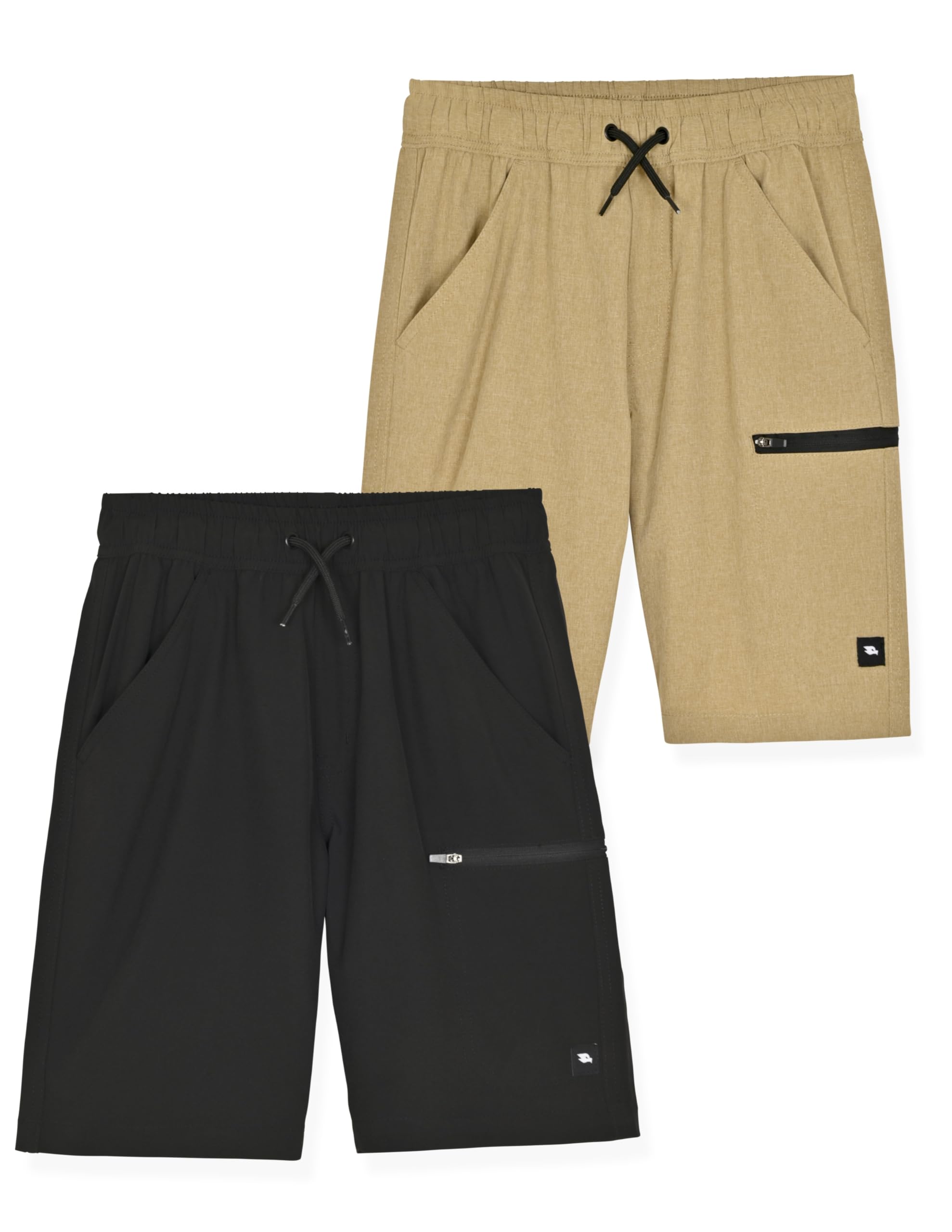 Boys Active Shorts 2-Pack | Comfortable Kids Athletic Shorts for Running, Sports & Play | Durable & Breathable