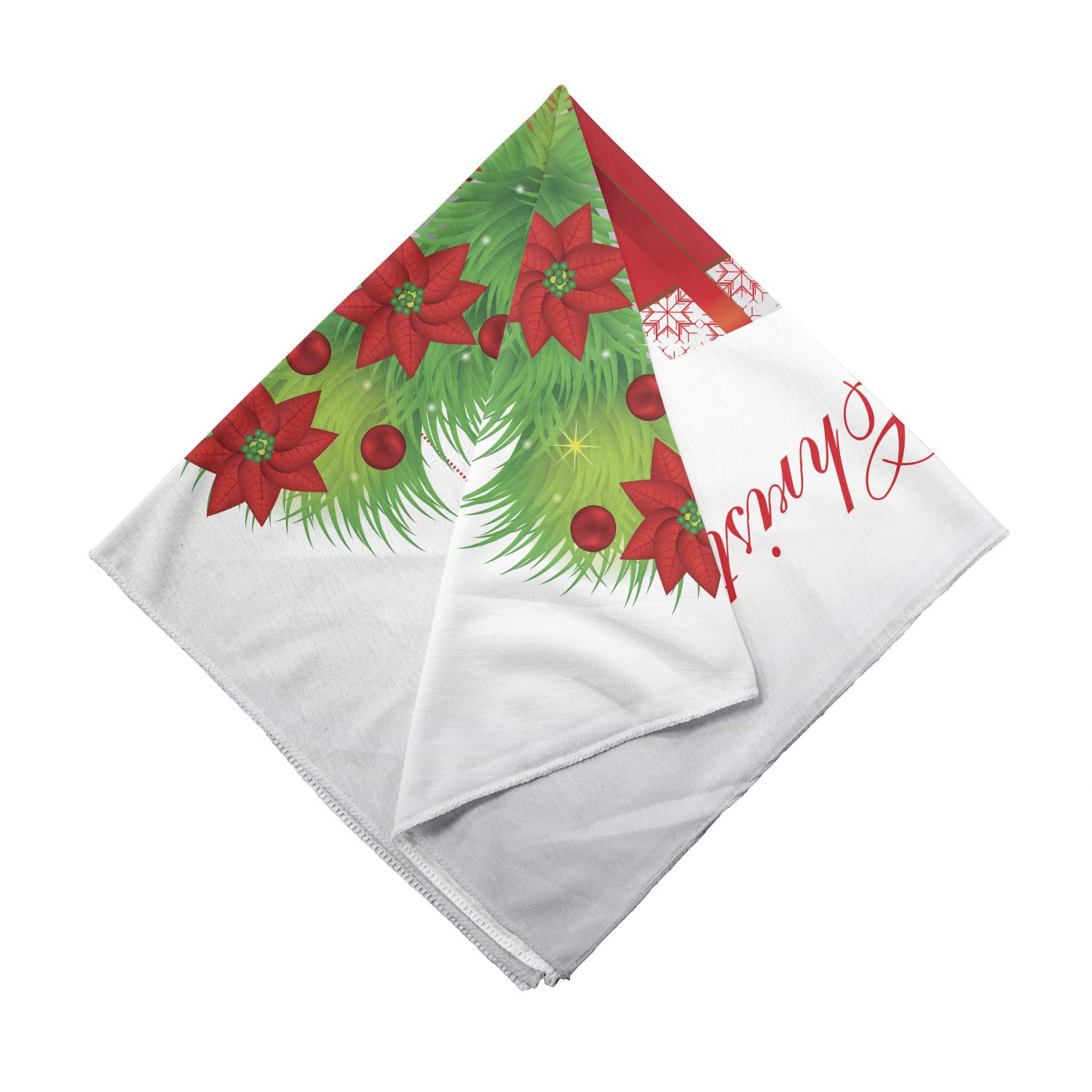 Ambesonne Christmas Bandana - Festive Holiday Head & Neck Scarf for Men & Women - Perfect for Christmas Parties, Gifts & Winter Accessories