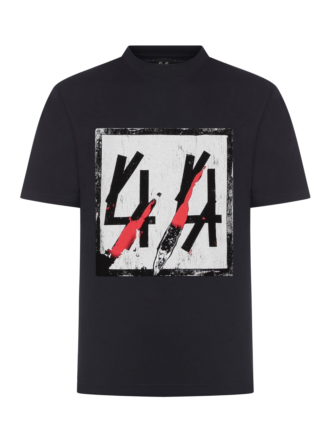 44 Labelgroup Cotton T-Shirt for Men & Women - Soft Black Crewneck Tee B0030556Fa582P604 | Casual Wear, Street Style, Everyday Outfit
