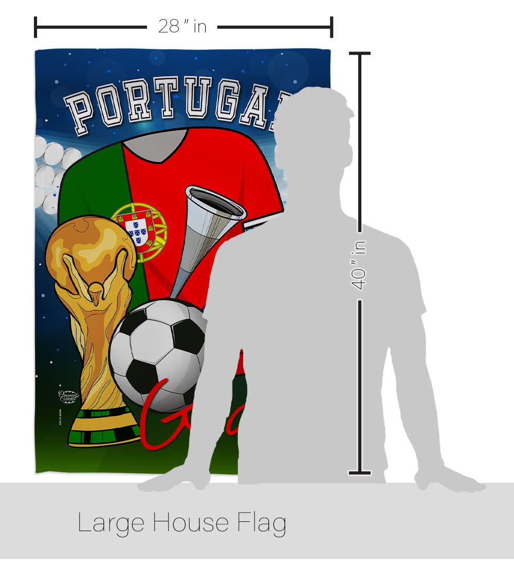 Portugal Flag Banner - Indoor Outdoor Soccer Decor for Fans & FIFA Gifts