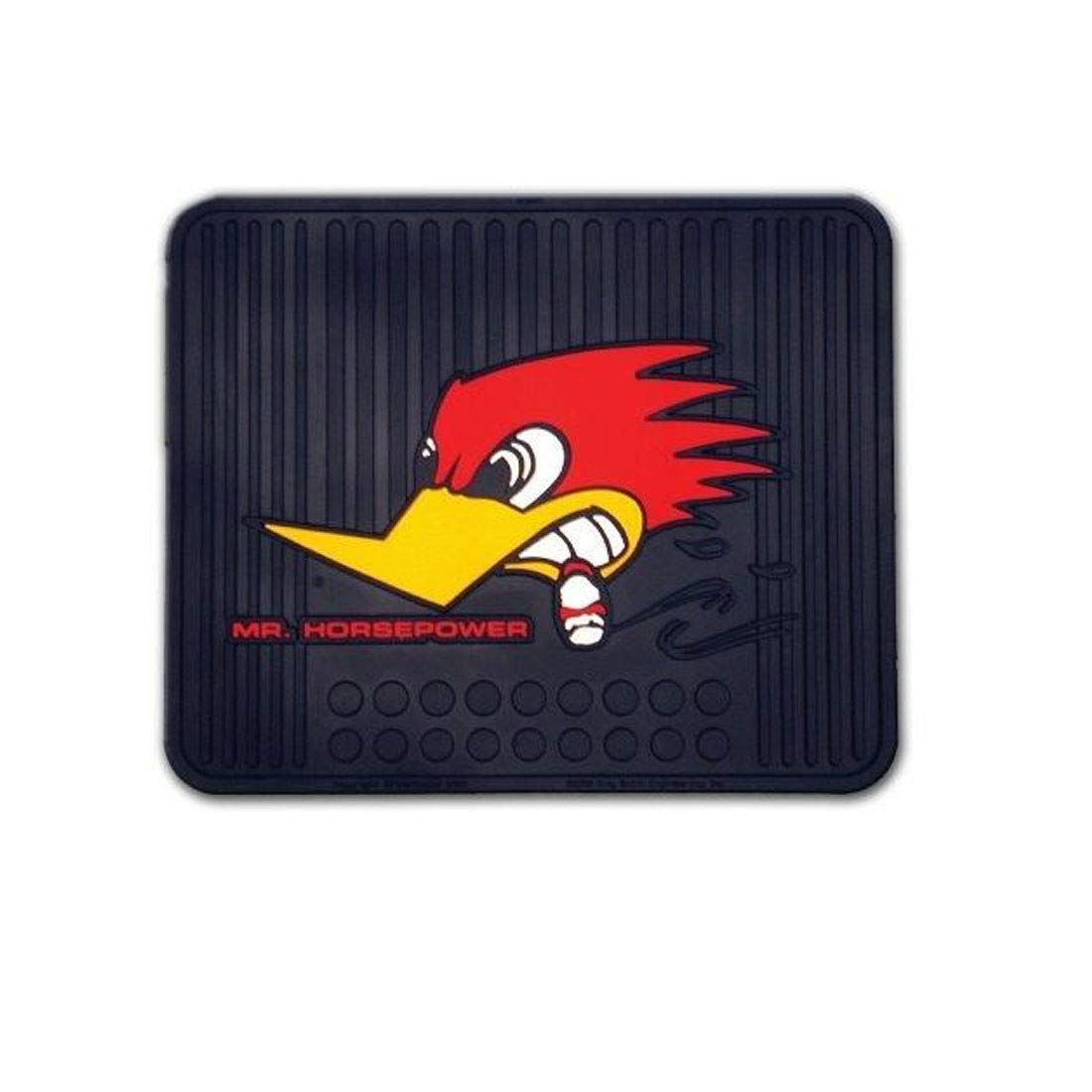 Mr. Horsepower Car Floor Mats - Heavy Duty All Weather Automotive Mats for Trucks, SUVs & Sedans - Non-Slip Rubber Protection for Mud, Snow & Dirt - Perfect for Off-Roading, Commuting & Family Road Trips