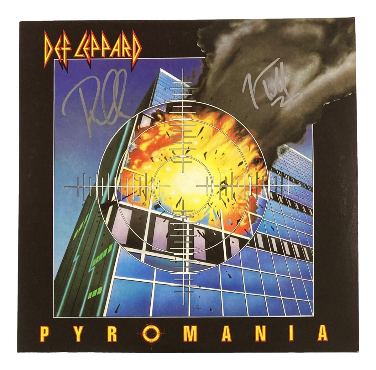 Joe Elliott & Phil Collen Autographed Def Leppard 2022 Pyromania Limited Edition Vinyl LP Record - JSA Certified Collectible - Perfect for Music Memorabilia Displays & Rock Fan Gift Ideas