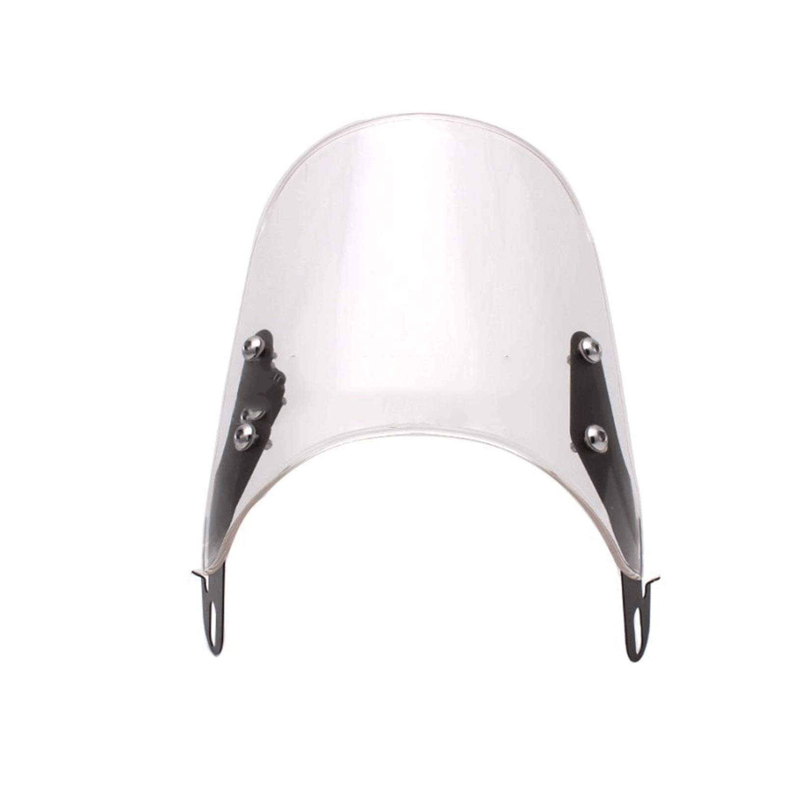 Adjustable Motorcycle Windshield Wind Deflector - Universal Fit Airflow Control Screen Protector for Bike Headlights (White) - Perfect for Highway Riding & All-Weather Protection