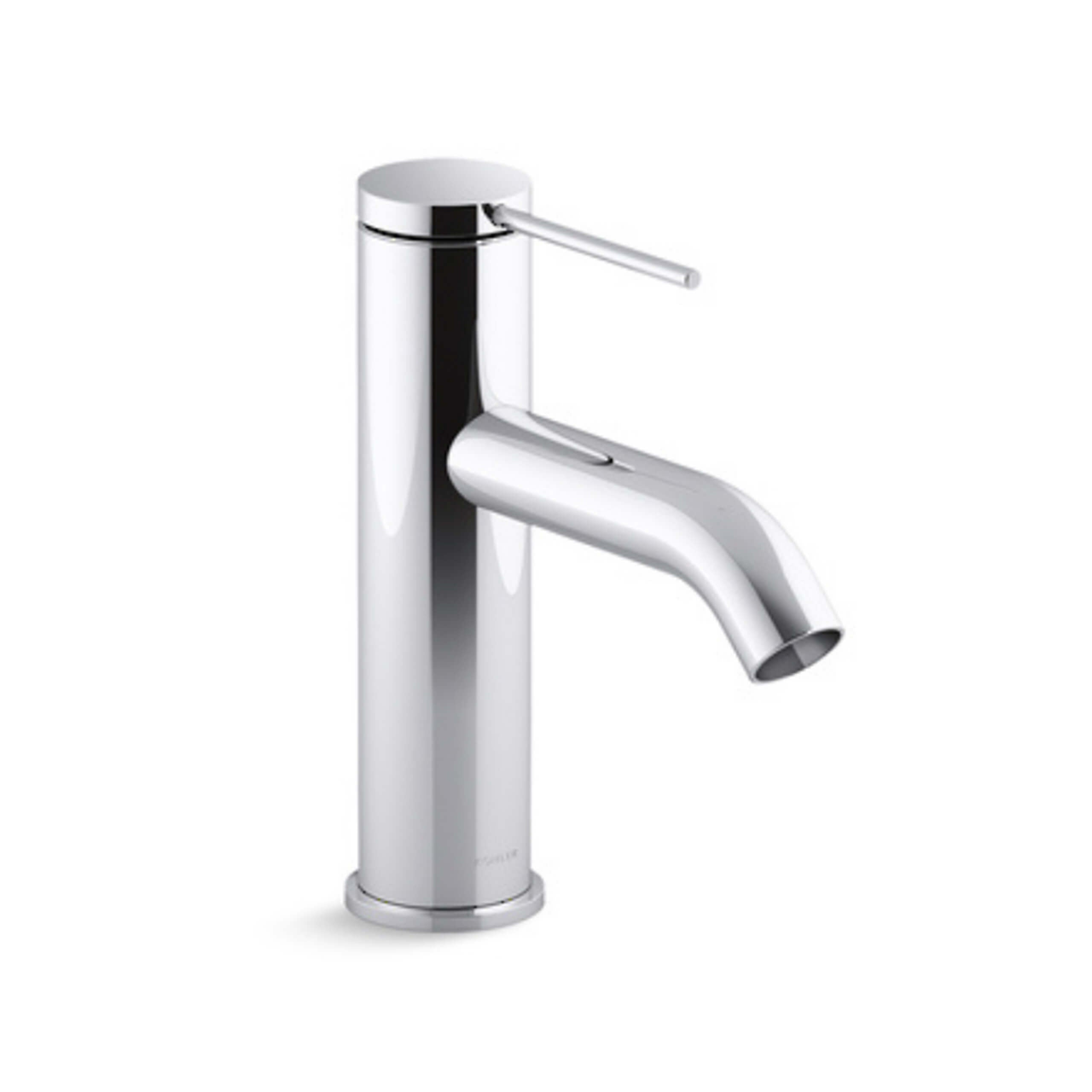 Chrome Single Lever Basin Faucet - Modern Bathroom Sink Mixer Tap for Vanity, Powder Room & Guest Bath (Easy Installation, Water-Saving Design)